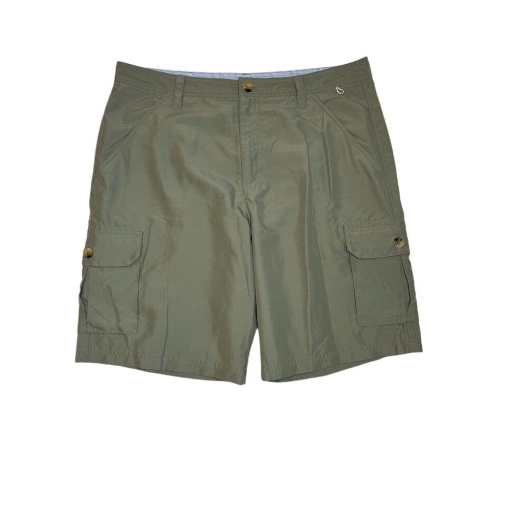 Magellan Outdoors Mens‎ 34  Fish Gear Cargo Shorts  Sage Green